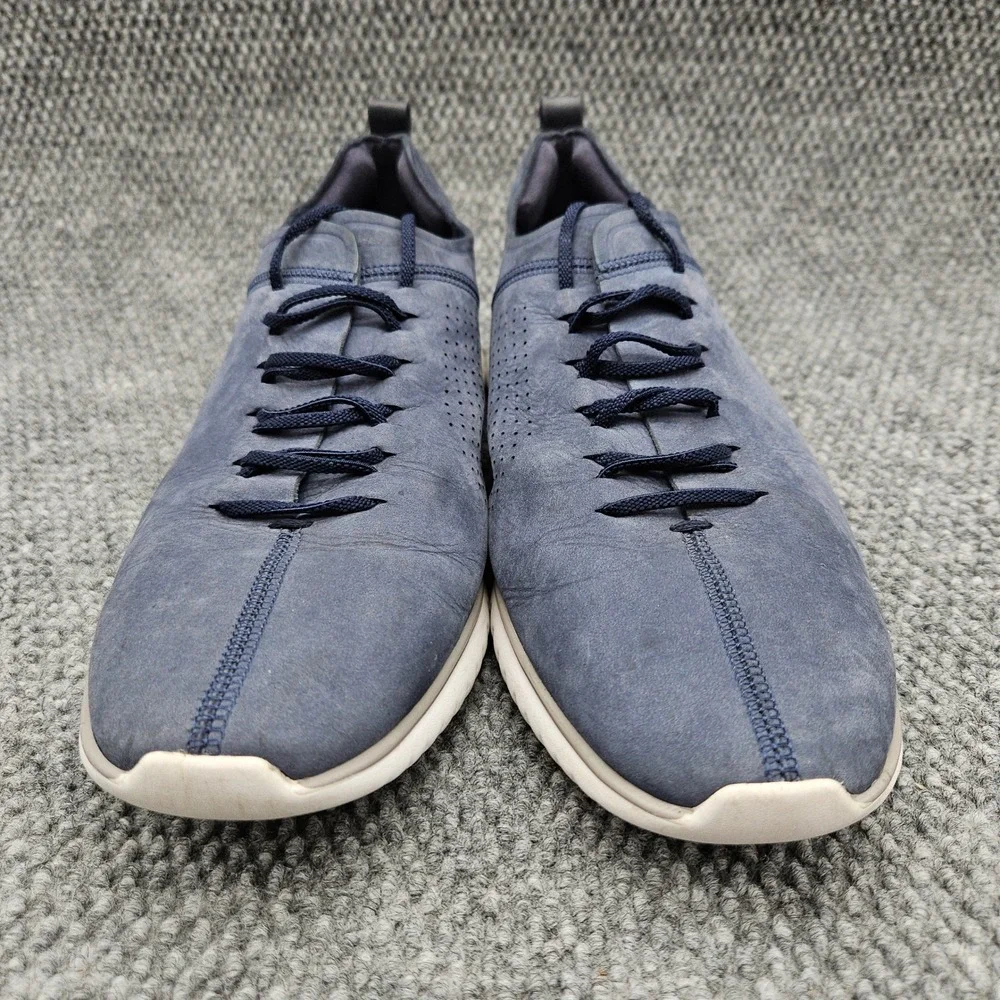 Cole Haan Men's 12 Blue Grand Motion Zerogrand Oxford Shoes Casual Dress Leather